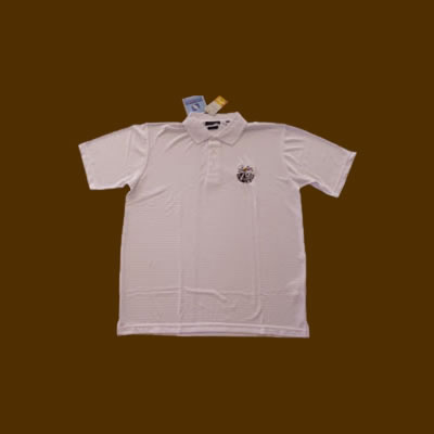 Polo Shirt - Button Neck - Short Sleeve – White